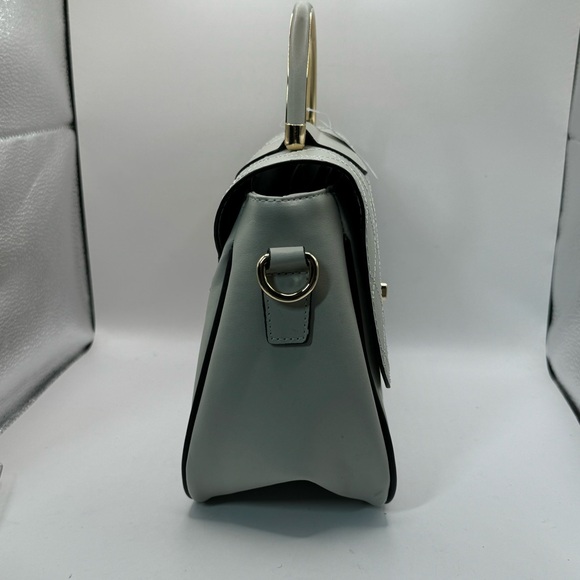 Bella Russo NEW vegan leather top handle crossbody satchel bag purse - Picture 7 of 15